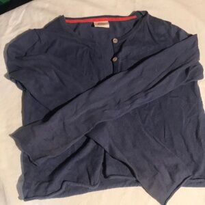 Mini Boden Girls Blue Long Sleeve Cardigan